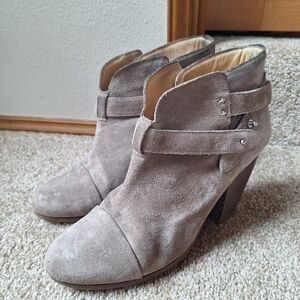 RAG & BONE Harrow Suede Ankle Boot Heeled  Womens Size 41 (10)